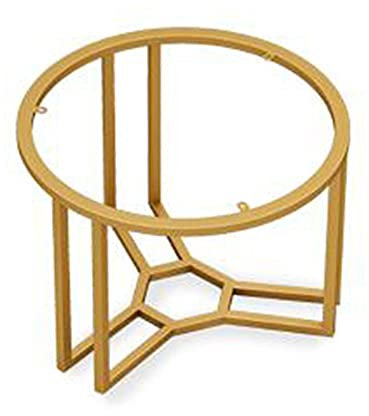 WFENG Tischkufen/Tischgestell Vintage- und Industrie-Look,Pulverbeschichtet Stahl Möbelfüße,Für Couchtisch/Esstisch/Schreibtisch/golden / W50cm×H43cm
