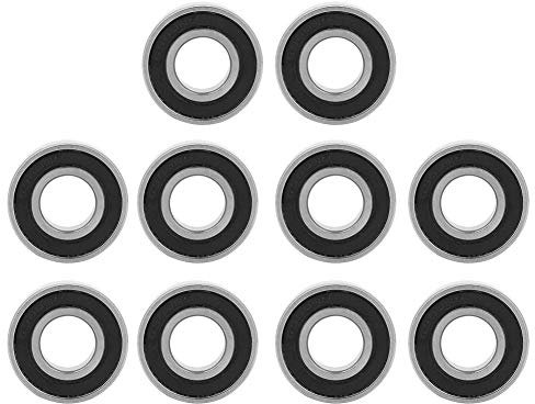 10 Stücke Kugellager, 6900 2RS 10 * 22 * 6mm Rillenkugellager Doppelgeschirmte Kugellager Dünnes Gummi Abgedichtete Kugellager für kleine Hobby 10mm Welle/Rute Projekte