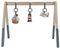 Little Dutch 8610 Holz Baby Gym Spieltrapez mit Stoff Anhängern - Sailors Bay blau (70x21,5x40 cm)