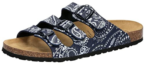 Lico Damen Bioline Lady Power Pantolette, Marine/Weiss