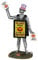 Lemax - Sandwich Board Skeleton