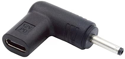 Cablecc USB 3.1 Type C USB-C Female to DC 12V 3.0x1.1mm Plug Adapter 90 Degree Angled PD Emulator Trigger