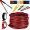 18awg Cable de Extensión Rojo Negro Alambre Eléctrico 2 Pin Paralelo Longitud 66ft estañado de cobre cable trenzado 3528 5050 para la tira de LED del altavoz de la electrónica de cableado