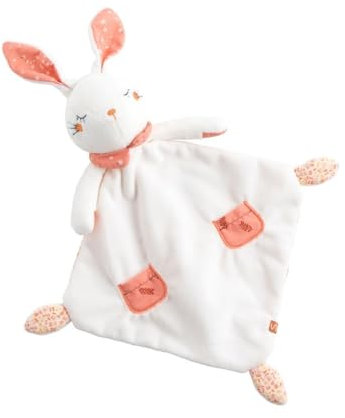 Sauthon Doudou bébé Mouchoir | Peluche bébé | Collection Esmée | Doudou Naissance | Cadeau Naissance