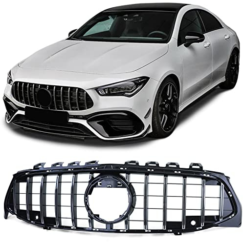 Sport Kühlergrill Schwarz Glanz Chrom passt für Mercedes CLA C118 X118 2019-2022