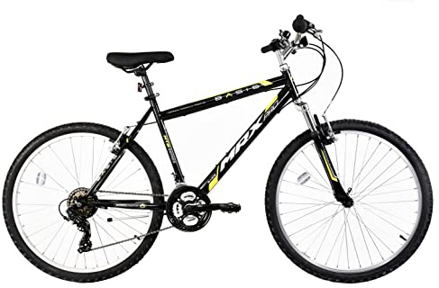 Basis MRX Pro Hardtail Mountain Bike, 26 Wheel - Black/Yellow