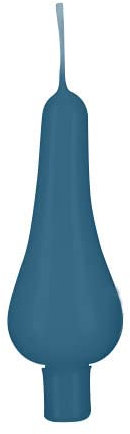 Kopschitz Baumkerzen Pariser Lichte Blau Petrol 9 x 3 cm 10 Stück, Weihnachtsbaumkerzen, Christbaumkerzen