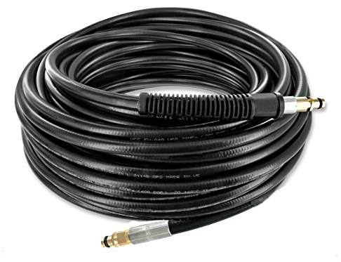 M&M Smartek Hochdruckschlauch 8m Quick Connect für Kärcher, 1x Knickschutz | Der einseitige Knickschutz entlastet den Anschluss an der Schlauchtrommel; passend als Ersatz zu 2.641-721.0/6.391-794.0.