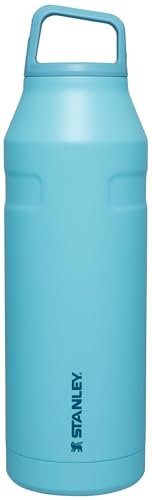 Stanley IceFlow Cap and Carry Bottle - Lightweight, Leakproof, and Insulated for Maximum Cold Retention - Sustainable 90% Recycled Stainless Steel, Pool, 50oz