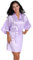 CuteOn Women's Satin Kimono Robes Bride Party Satin Robes Bridesmaid Wedding Robes Silky Bathrobes Light Purple M