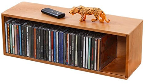 Generic cd Storage Holder Stackable Media Organizer - cd Storage Box for Shelf Organization