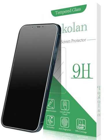 Pokolan 3 Stück Matte Schutzfolie für iPhone 12, iPhone 12 Pro Schutzglas, Matt Glas Folie, Blendschutz, Blasenfreie, Anti-Kratzen, Anti-Fingerabdruck, Ultra-Klar Displayschutzfolie