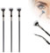 Improved Foldable Curved Eyelash Brush, Fan Brush for Eyelashes, Eyelash Comb Separator, Fan-Shaped Eyelash Brush, Mascara Wands Applicators Makeup Tool for Upper Lower Eye Lashes (3 pcs)