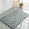 HMIEPRS Absorbent Non-slip Bath Mat, Extra Soft Machine-washable Bathroom Mat, Coral Velvet Memory Foam Bath Mats, Pebble Embossing Shaggy Bath Rug for Shower Toilet (Grey, 16 x 24 in)