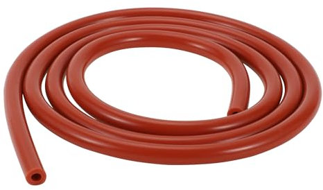 Hihaha Manguera De Vacío De Silicona Para Automóviles Alta Temperatura 3.3 Pies 3/16 5mm Id 2.5mm Grosor 1 Pieza Roja
