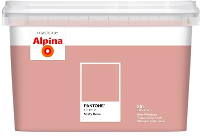 Alpina PANTONE Misty Rose – Wandfarbe im PANTONE-Farbton – 2,5 Liter