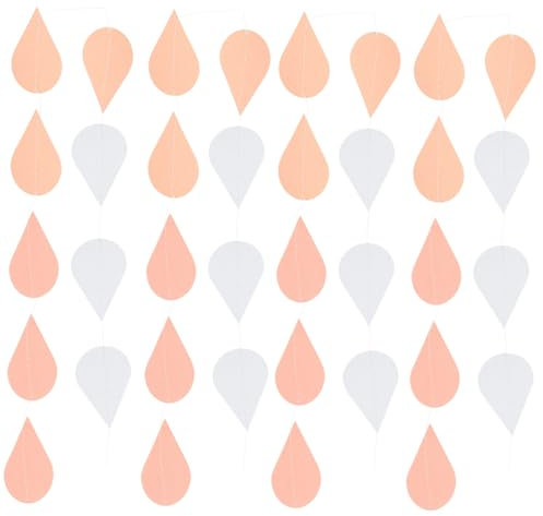Zerodeko Strings Raindrop Banner Für Shower Und Hochzeiten Dekorative Wimpelkette Für Partys Und Feiern Für Festliche Anlässe Und Dekorationen