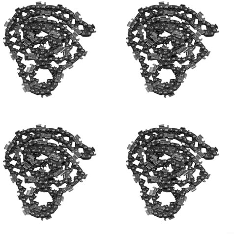 MeevrgR 22-Inch Steel Saw Chain Accessory for Chainsaw Replacement, Measures 0.325 Pitch, 0.058 Gauge for Efficient Cutting(4 Pack)