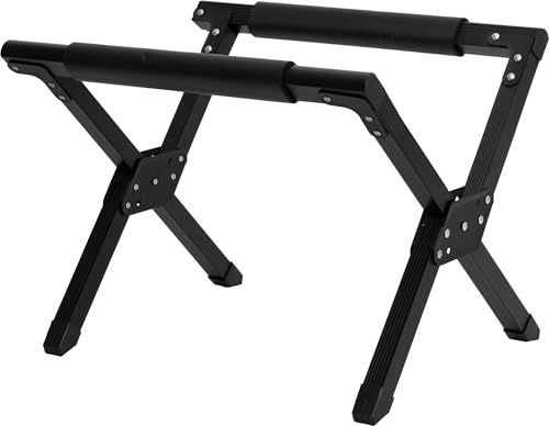 Cao Support de glacière Pliable en Couleur Noir-Longueur Largeur Hauteur C.A.O. -Faltbarer Kühlbox-Ständer aus Aluminium – Farbe Schwarz – Länge 50 cm – Breite 40 cm – Höhe 33 cm, 50x40x33 cm
