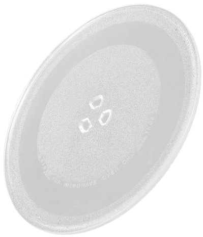 Warmhm Replacement Microwave Glass Turntable Plate Microwave Oven Tray Accessory Easy to Install Stable Design Dishwasher Safe for Cooking Various Foods
