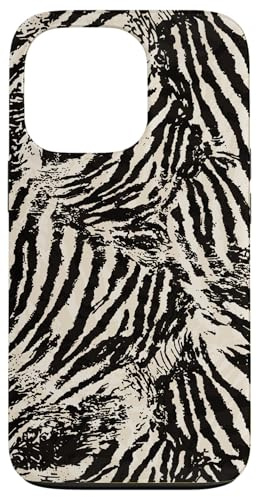 abstract maximalist safari zebra animal print Case for iPhone 13 Pro