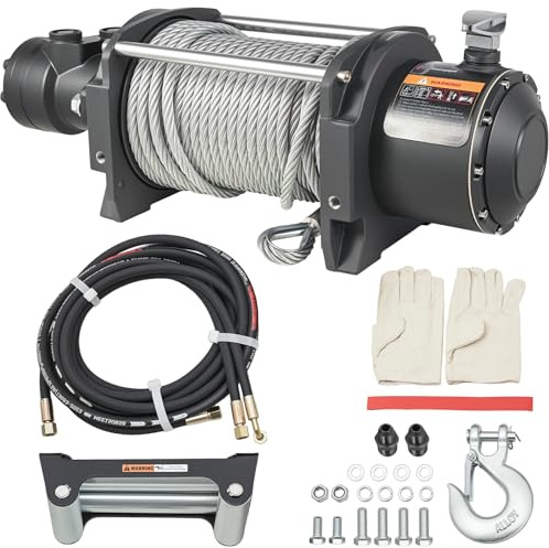 Hydraulische Seilwinde 9,1 kg, ideal für Wracker, Abschleppwagen und Fahrzeugbergung (6,803.9 kg)