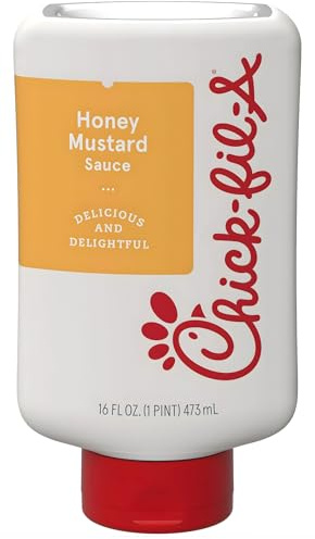 Chick-fil-A Honey Mustard Dipping Sauce, 16 fl oz, Made with Honey and Mustard Seed, No Major Allergens, 60 Calories per Serving