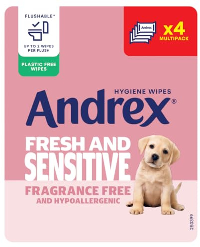 Andrex Fresh & Sensitive Hygiene Wipes Multipack (4 x 30 Sheets)