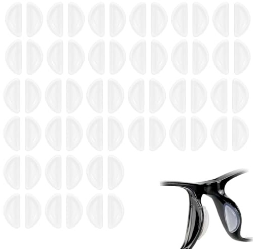 30 Paar Silikon Nasenpads Brillen Pads Selbstklebend Antirutsch 1,5cm | Transparente Nasenpads Für Brillen Und Sonnenbrillen, Rutschstopp Pads Mit Sicherem Halt Und Komfortabler Passform