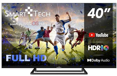 Smart Tech TV LED Full HD 40' (100 cm) Smart TV Web OS-40FW01V3- Molotov, Netflix, Prime Video, Disney+ 3xHDMI - 2xUSB -Dolby Audio