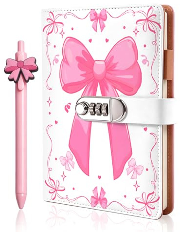 Diary with Lock for Girls Teen， Secret Diary for Girls Ages 6-15 with Pen and Stickers， 200 Pages Lockable Diary Journal for Back to School Birthday Present for Girls 8 9 10 11 12 13 14 Year Old