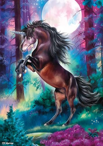 Schmidt 58887 Einhorn bei Vollmond Puzzle, 1000 Teile