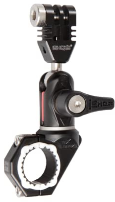 iSHOXS BullBar 34 Prox mit Schwenkmodul - Action-Cam-Halterung für GoPro, Rollei, Apeman, Sony - Black - Aluminium - Wasserfest - Auto & Fahrrad - 360 Grad Schwenkbar