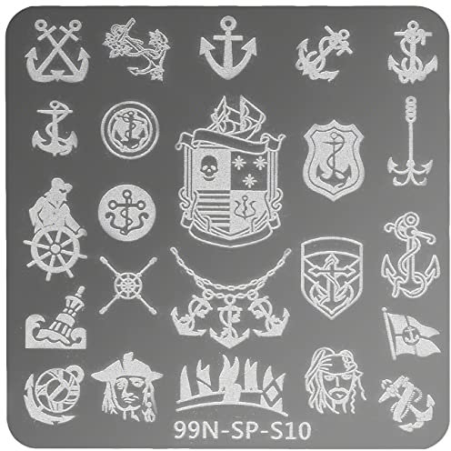 99nails Stamping Plate Square - Pirates