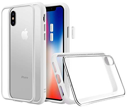 RhinoShield Modulares Case kompatibel mit [iPhone XS] | Mod NX - Anpassbare & stoßdämpfende Schutzhülle im schlanken Design - 3.5 Meter Fallschutz - Weiß