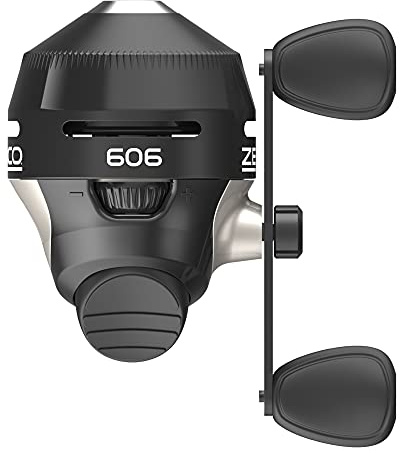 Zebco 606 Spincast Fishing Reel, Size 60 Reel, Right-Hand Retrieve, Pre-Spooled with 20-Pound Zebco Fishing Line and No-Tangle Design, Quickset Anti-Reverse and Dial-Adjustable Drag