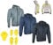 HEYBERRY Herren Hoody Motorradjacke Hoodie mit Aramid Anthrazit Gr. L