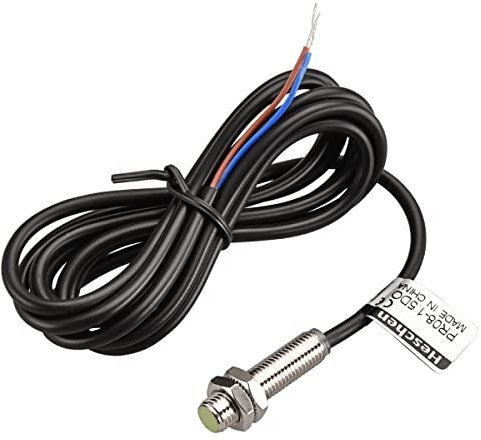 Heschen, sensore di prossimità induttivo PR08-1.5DO, tipo cilindrico DC 12-24 V, 2 fili, non normalmente aperto, CE