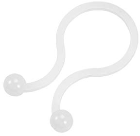 sourcing map 100 Stück Kabelbinder Twist Lock 33mm x 14,2mm Drehverschluss, Nylon U Form Kabelklemmen Kabelhalter Kabelschellen für Kabel Draht Management, Weiß