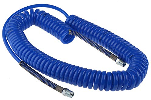 RS PRO 6 m CPC Polyurethan Spiralschlauch Blau, Innen-Ø 5 mm, 10 bar 65 °C -20 °C