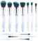 Professional Makeup Brush, Acrylic Diamond Handle Make Up Brushes Series for Full Face Foudation Blush Eyeshadow Concealers Powder Transparent Beauty Tools