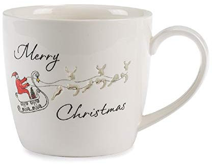 Baden - 1201947 - Becher, Weihnachten, Merry Christmas, Porzellan, 10cm x 9cm, auch als Windlicht nutzbar