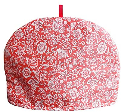 KABAKE Handgemachter Tee Cozy, Baumwolle Vintage Dekorativ, Country Style Floral, Warm Doppel Isoliert, Passend für Teekannen (#17, L)