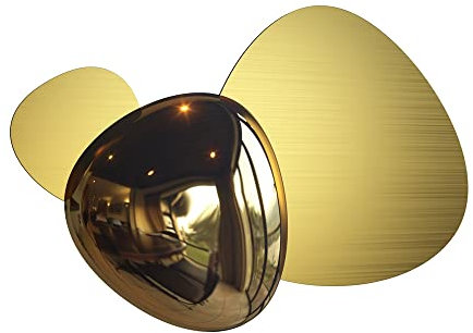 Maytoni Moderne Wandleuchte Jack-stone LED incl. Gold aus Metall, Edelstahl Energieeffizient 8W für Küche, Schlafzimmer, Wohnzimmer, Esszimmer, Lobby