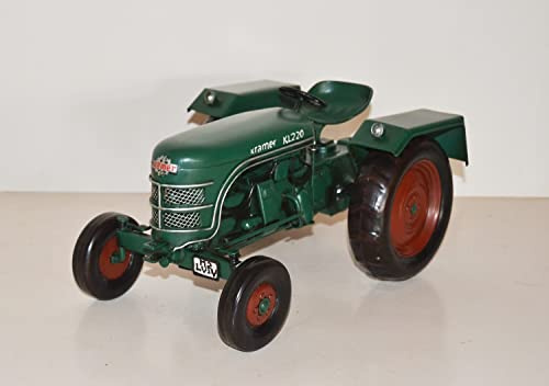 JS Garten Deko Blechtraktor Nostalgie Modellauto Oldtimer Marke KL 220 Traktor Modell aus Blech L 25 cm