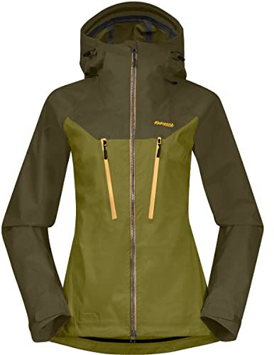 Bergans Cecilie 3l Jacket Colorblock-Grün - Dermizax™ Atmungsaktive vielseitige Damen Dermizax NX Shelljacke, Größe XS