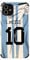 Slrioks Messi Jersey Phone Case Soccer Case for iPhone 14 13 12 11 Pro Max Plus Mini Xr Xs X 7 8 6 Thin Leather Silicone Shockproof