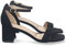 shoes&blues.es 71429 Sandalia de Tacon para Mujer, Comoda, con Pala Fina, y Cierre Ankle Strap de Hebilla, Primavera Verano 2023 Negro Talla 41