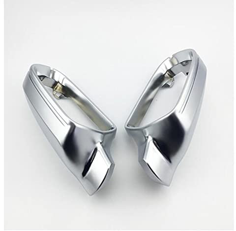 Spiegelkappen Seitenspiegelkappe Für Audi A4 B8.5 A3 A5 S5 RS5 2010-2016 Matt Chrom Silber Rückspiegel Abdeckung Schutzkappe Auto Styling Auto Spiegel Abdeckung (Farbe : Withouot Side Assist)