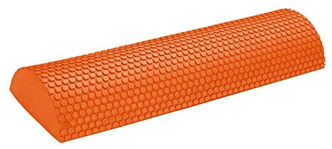 Harilla Eva Half Foam Roller Half Round Foam Roller Neck Portable Durable Foam Half Roller Massage für Frauen Männer Flexibilität Pilates Geschmeidigkeit, Orange 45 cm x 7,5 cm